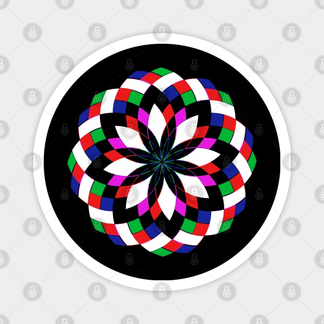 Colour Pattern Magnet by qzizdesigns